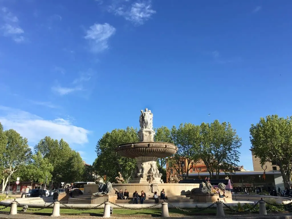 Fontaine de la Place de la Rotonde Aix-en-Provence France