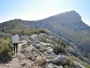 Hiking Montagne Sainte-Victoire in Provence, France: Sainte-Victoire Mountain near Aix-en-Provence