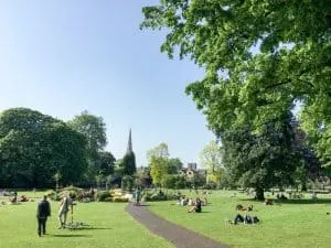 Christ's Pieces in Cambridge, England
