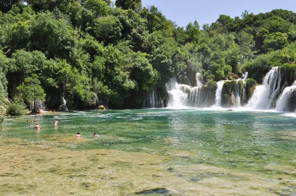 Swimming in Krka National Park, Croatia | Skradinski Buk Waterfalls