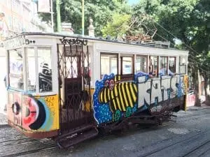 Lisbon Street Art on Tram