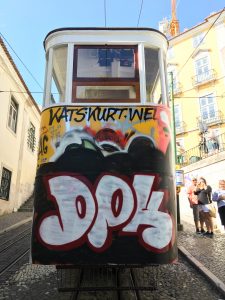 Lisbon Street Art on Tram