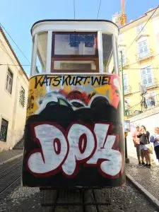 Lisbon Street Art on Tram