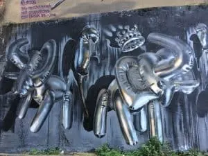 Balloon animals Street art by Fanakapan in Brick Lane, London's East End