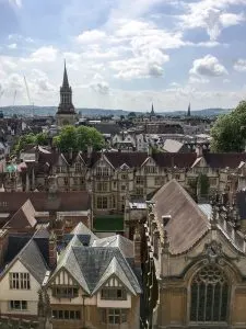 View from Church of Saint Mary's in Oxford, England