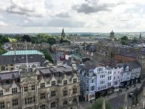 View from Church of Saint Mary's in Oxford, England