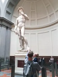 We were only in Florence for a day, so we focused on the must sees. We stuck to the Ds (the David and the Duomo), the Gs (Giotto's bell tower and gelato) and the Ps (Michelangelo Piazza and pizza).