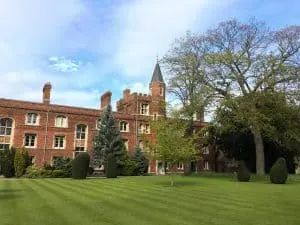 Jesus College at Cambridge University, England | Each college has it's own deep history, unique architecture, and stunning grounds and gardens to explore.