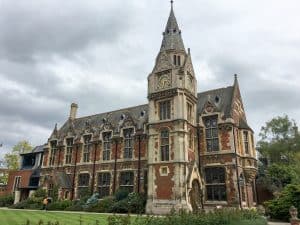 Pembroke College at Cambridge University, England | Each college has it's own deep history, unique architecture, and stunning grounds and gardens to
