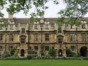 Pembroke College at Cambridge University, England | Each college has it's own deep history, unique architecture, and stunning grounds and gardens to explore.