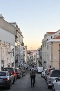Streets of Pr&iacute;ncipe Real in Lisbon, Portugal