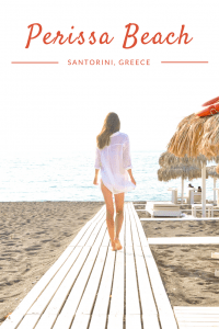 Relax in Perissa | Black Sand Beach | Santorini, Greece