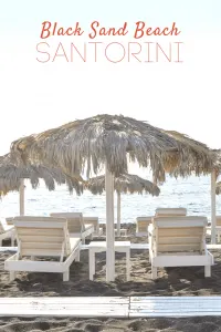 Relax in Perissa | Black Sand Beach | Santorini, Greece