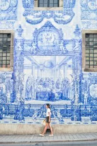 Visit Capela das Almas (Chapel of the Souls) in Porto, Portugal for one of the most exquisite azulejos-clad facades in the city