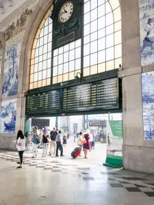 Sao Bento Train Station in Porto, Portugal