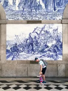 Sao Bento Train Station in Porto, Portugal