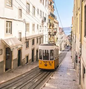 Trams in Lisbon, Portugal | Visiting Lisbon with Kids