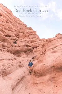 Hiking Red Rock Canyon Trail in Whiting Ranch Wilderness Park | Hike through Whiting Ranch Wilderness Park to find this unique red sandstone canyon that's right here in Southern California | Beautiful hikes in Orange County
