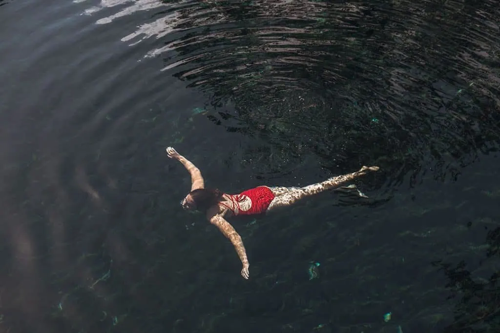 Swimming in Cenote Cristal | Best cenotes near Tulum, Mexico