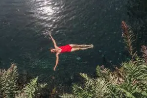 Swimming in Cenote Cristal | Best cenotes near Tulum, Mexico