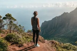 View of Kalalau Valley from Kalepa Ridge Trail