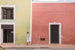 The colorful streets of Valladolid, Mexico