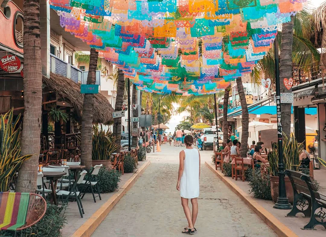 The colorful streets of Sayulita, Mexico | The Ultimate Riviera Nayarit Travel Guide