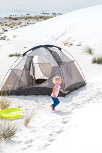 Camping in White Sands National Monument in New Mexico