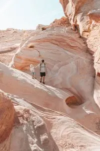 Hiking through Pastel Canyon in Valley of Fire State Park