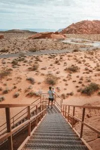 View from Atlatl Rock in Valley of Fire State Park Nevada