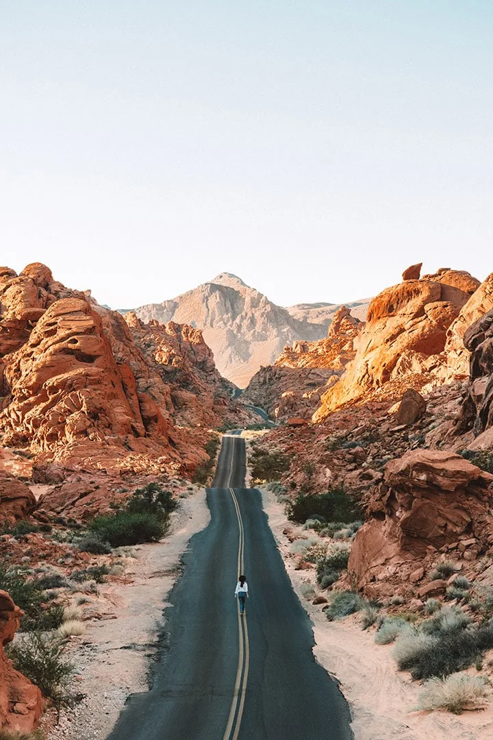 Mouse's Tank Road in Valley of Fire State Park Nevada