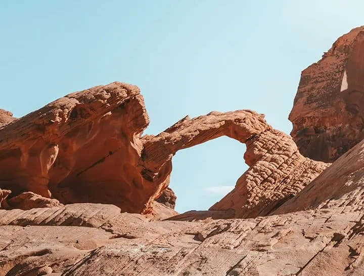 Arch Rock in Valley of Fire State Park Nevada