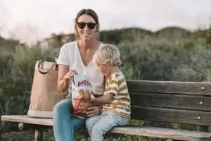 People eating Boulder Canyon Potato Chips
