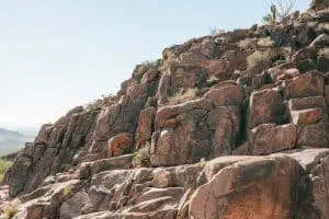 Petroglyphs at the end of Hieroglyphic Trail