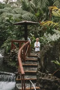 The hot springs at Tabacon Thermal Resort and Spa in La Fortuna, Costa Rica