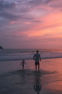 Sunset at Playa Espadilla near Manuel Antonio, Costa Rica