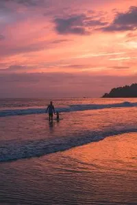 Sunset at Espadilla Beach near Manuel Antonio, Costa Rica