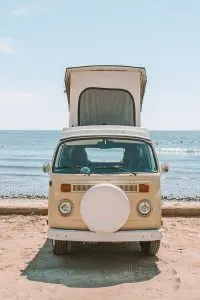 Classic VW Bus at San Onofre