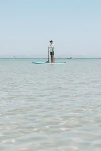 SUP Boarding at Playa Balandra with Baja Desconocida