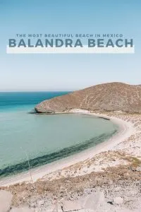 Paradise is found at Balandra Beach, a beautiful bay surrounded by white sand dunes just 30 minutes from the busy city of La Paz, Mexico. Go Stand Up Paddleboarding in Balandra to explore the mangroves and the shallow bay. Balandra Beach is easily one of the most beautiful beaches in Mexico. | #Mexico #LaPaz #Balandra #BalandraBeach #BajaCalifornia