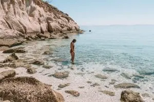 The clear waters at Isla Partida in the Sea of Cortez