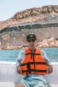 Person on Punta Baja tour to Isla Espiritu Santo