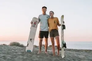 Sandboarding in La Paz, Mexico on a tour with Baja Desconocida