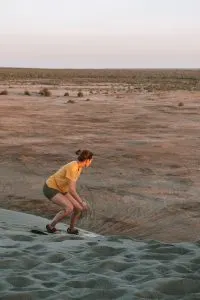 Sandboarding in La Paz, Mexico