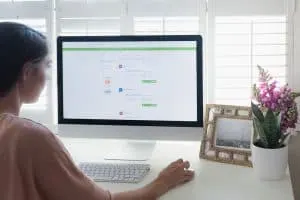 Kelly getting a quote for travel insurance on the Visitors Coverage website