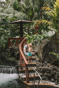 The hot springs at Tabacon Thermal Resort and Spa in La Fortuna, Costa Rica
