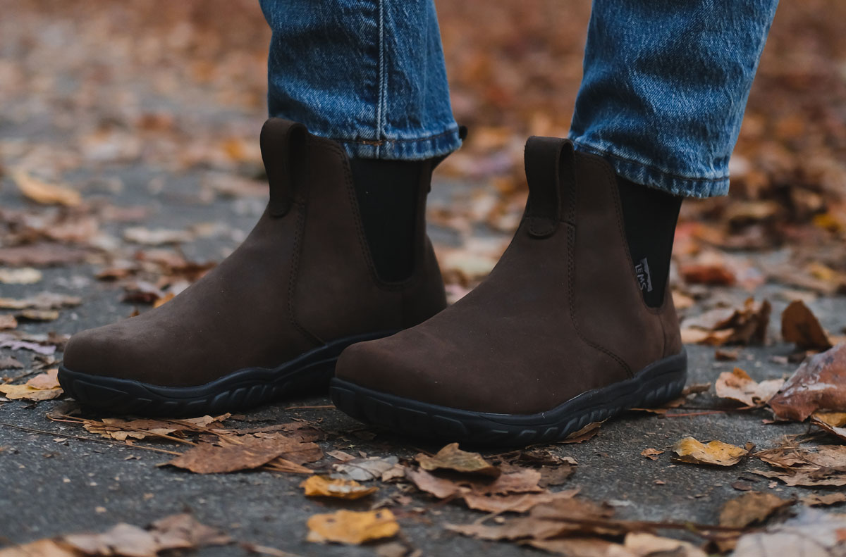 Lems Chelsea boots are a great wide toe box boot to replace Blundstones