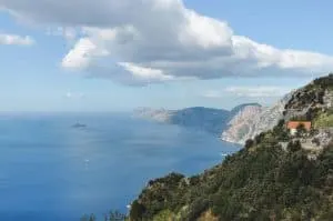 Some of the first views of the Coastline on the Path of the Gods