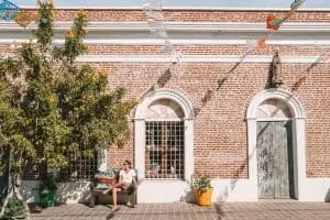 Colonial architecture in Todos Santos, Mexico