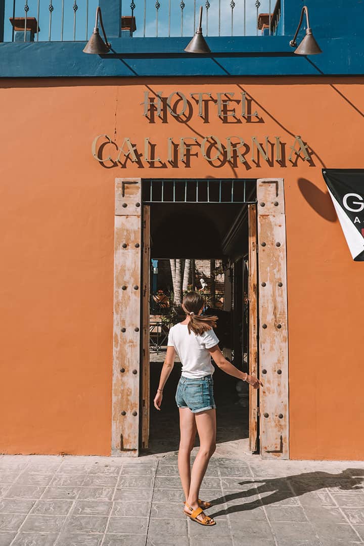 Hotel California in Todos Santos, Mexico